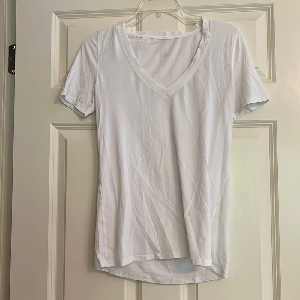 White V-Neck lululemon top